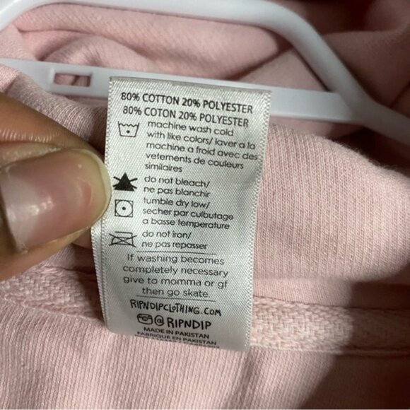 RIPNDIP Unisex Pink Graphic Alien "We Out Here" Cozy Casual Sweatshirt Hoodie - Picture 8 of 10